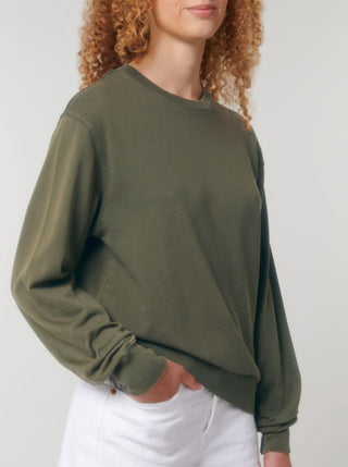 Sweater Terry Vintage Unisex - Khaki