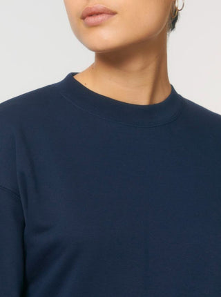 Sweater Cropped Damen - French Navy