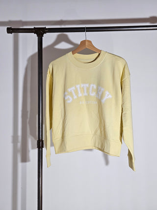 Stitchy College / Sweater Cropped Damen