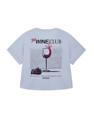 Red Wine Club / T-Shirt Slub Oversize Damen