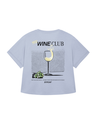 White Wine Club / T-Shirt Slub Oversize Damen