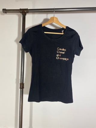Candles, Chanel and Champagne / T-Shirt Sporty Damen