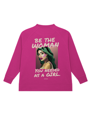 Be the woman / Sweater Sidecut Damen NEU