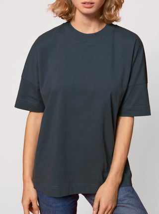 T-Shirt Oversize Unisex - India Ink Grey