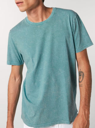 T-Shirt Vintage Unisex - G. Dyed Aged Teal Monstera