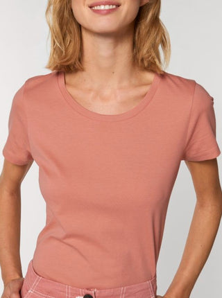 T-Shirt Sporty Damen - Rose Clay