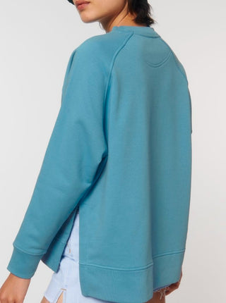 Sweater Sidecut Damen - Atlantic Blue